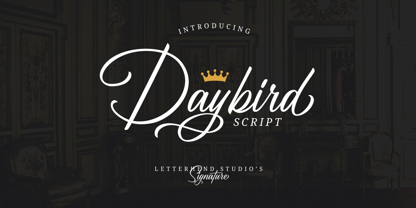 Ejemplo de fuente Daybird Script #1